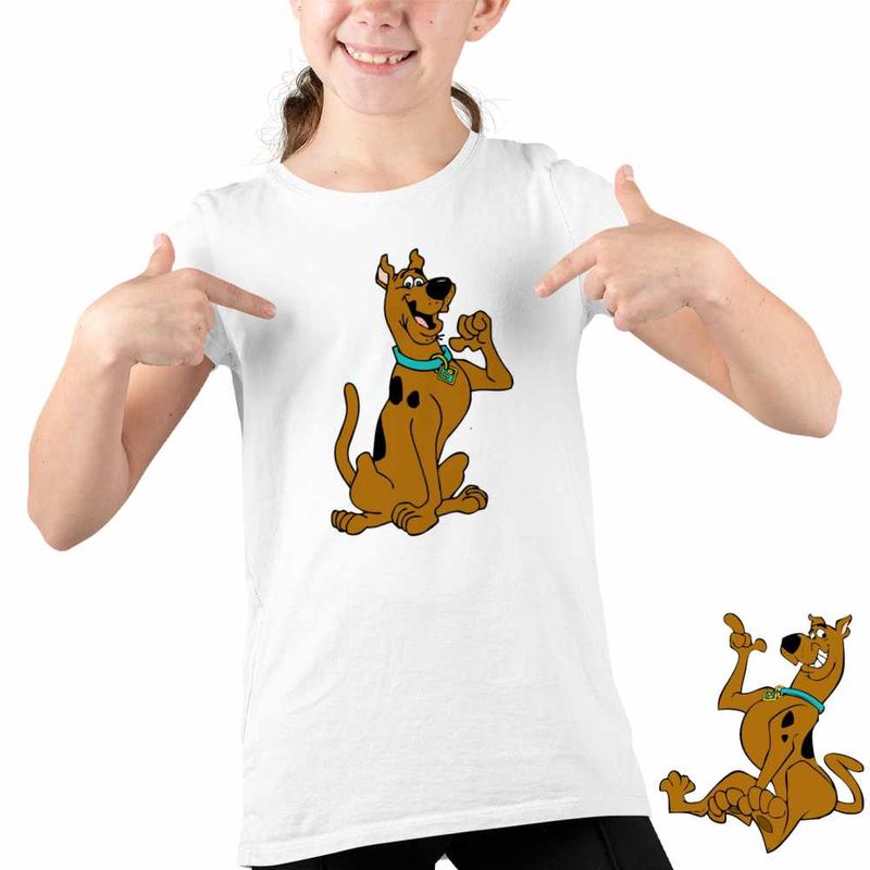 Fashion, accesorii si bijuterii - Copii - Imbracaminte copii - Tricouri copii - Tricou Copii Fete Scooby Doo Unde esti tu, alb, marime M Copii - Infinity.ro