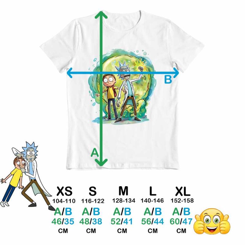 Fashion, accesorii si bijuterii - Copii - Imbracaminte copii - Tricouri copii - Tricou Copii Baieti Rick and Morty Planete Spatiu, alb, marime M Copii - Infinity.ro
