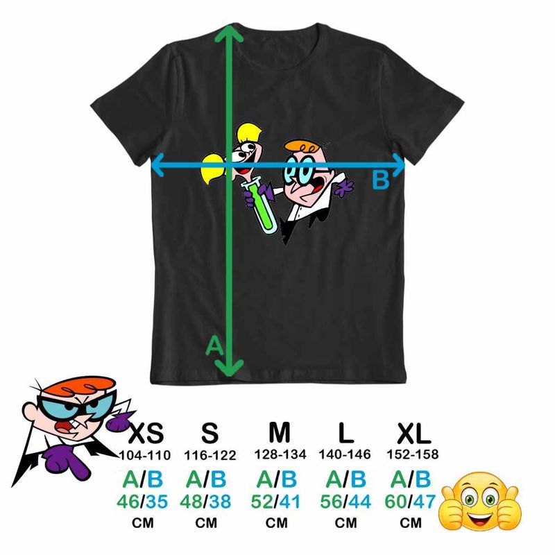 Fashion, accesorii si bijuterii - Copii - Imbracaminte copii - Tricouri copii - Tricou Copii Baieti Laboratorul Dexter Dee Dee Eprubeta, negru, marime M Copii - Infinity.ro