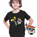 Fashion, accesorii si bijuterii - Copii - Imbracaminte copii - Tricouri copii - Tricou Copii Baieti Laboratorul Dexter Dee Dee Eprubeta, negru, marime M Copii - Infinity.ro