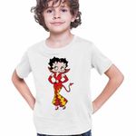 Fashion, accesorii si bijuterii - Copii - Imbracaminte copii - Tricouri copii - Tricou Copii Baieti Betty Boop Diavolita Satan Diavol Iad, alb, marime L Copii - Infinity.ro