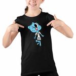Fashion, accesorii si bijuterii - Copii - Imbracaminte copii - Tricouri copii - Tricou Copii Fete Gumball Nicole Mama CoolTrend, negru, marime M Copii - Infinity.ro