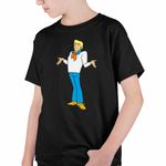 Fashion, accesorii si bijuterii - Copii - Imbracaminte copii - Tricouri copii - Tricou Copii Baieti Scooby Doo Fred Jones, negru, marime XL Copii - Infinity.ro