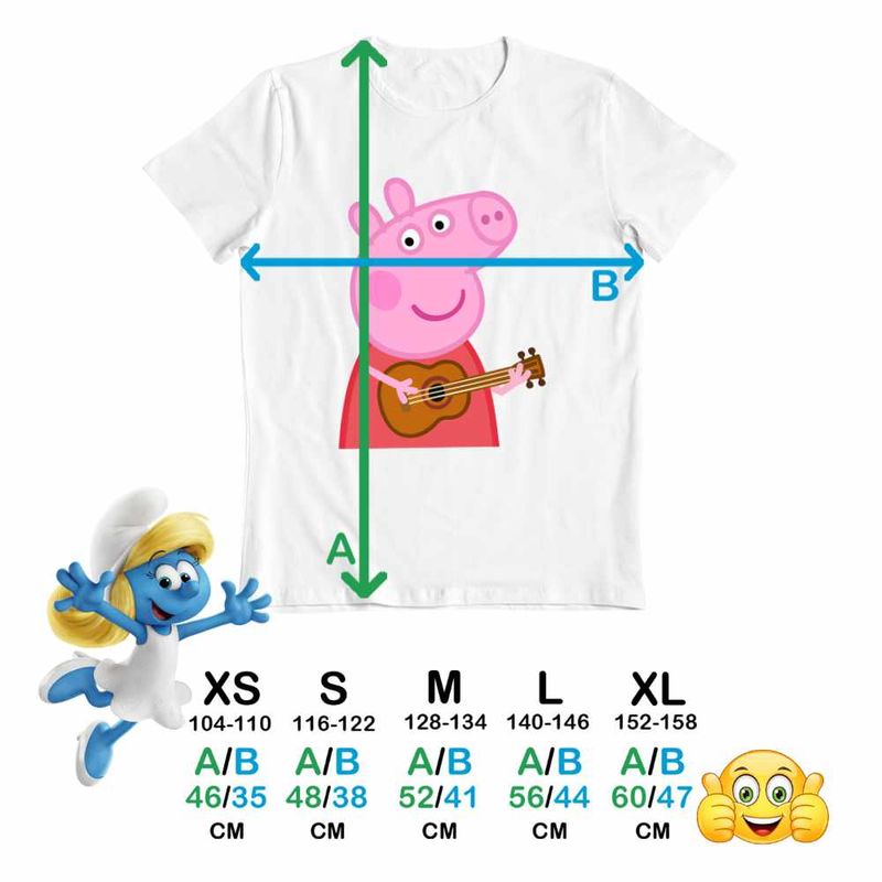 Fashion, accesorii si bijuterii - Copii - Imbracaminte copii - Tricouri copii - Tricou Copii Baieti Peppa Canta la Chitara CoolTrend, alb, marime XL Copii - Infinity.ro