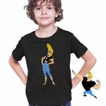 Fashion, accesorii si bijuterii - Copii - Imbracaminte copii - Tricouri copii - Tricou Copii Baieti Jenny Brava Johnny Bravo, negru, marime M Copii - Infinity.ro