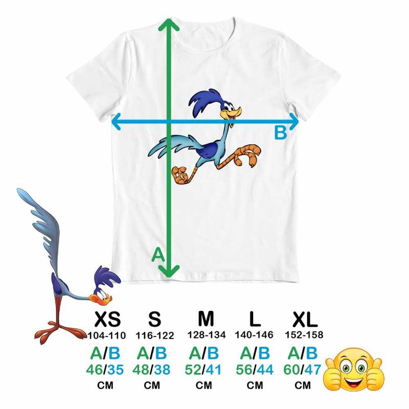 Fashion, accesorii si bijuterii - Copii - Imbracaminte copii - Tricouri copii - Tricou Copii Baieti Cioiotul Strutul Beep Beep, alb, marime S Copii - Infinity.ro