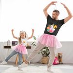 Fashion, accesorii si bijuterii - Copii - Imbracaminte copii - Tricouri copii - Tricou Copii Fete Purcelusa Peppa Pig Prieteni Pepa CoolTrend, negru, marime XS Copii - Infinity.ro