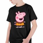Fashion, accesorii si bijuterii - Copii - Imbracaminte copii - Tricouri copii - Tricou Copii Baieti Peppa Pig Vampir CoolTrend, negru, marime XS Copii - Infinity.ro
