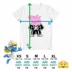 Fashion, accesorii si bijuterii - Copii - Imbracaminte copii - Tricouri copii - Tricou Copii Fete Peppa Pixel Art CoolTrend, alb, marime XS Copii - Infinity.ro
