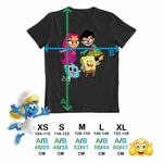 Fashion, accesorii si bijuterii - Copii - Imbracaminte copii - Tricouri copii - Tricou Copii Baieti Tineri Titani Gumball SpongeBob Robin Starfire CoolTrend, negru, marime XS Copii - Infinity.ro