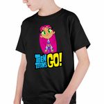 Fashion, accesorii si bijuterii - Copii - Imbracaminte copii - Tricouri copii - Tricou Copii Baieti Starfire Tineri Titani Teen Titans Go CoolTrend, negru, marime XL Copii - Infinity.ro