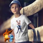 Fashion, accesorii si bijuterii - Copii - Imbracaminte copii - Tricouri copii - Tricou Copii Baieti Zootopia Judy Hopps Politista CoolTrend, alb, marime M Copii - Infinity.ro