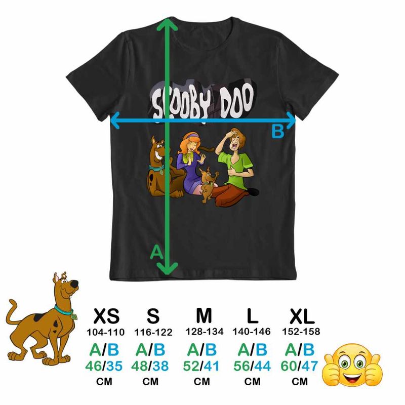Fashion, accesorii si bijuterii - Copii - Imbracaminte copii - Tricouri copii - Tricou Copii Fete Scooby Doo Glume Scrappy Daphne Shaggy, negru, marime XS Copii - Infinity.ro