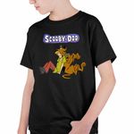 Fashion, accesorii si bijuterii - Copii - Imbracaminte copii - Tricouri copii - Tricou Copii Baieti Scooby Doo Shaggy Friends, negru, marime S Copii - Infinity.ro