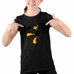Fashion, accesorii si bijuterii - Copii - Imbracaminte copii - Tricouri copii - Tricou Copii Fete Daffy Duck Ratoi Negru, negru, marime M Copii - Infinity.ro