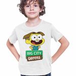 Fashion, accesorii si bijuterii - Copii - Imbracaminte copii - Tricouri copii - Tricou Copii Baieti Familia Green Cricket Big City Greens CoolTrend, alb, marime XL Copii - Infinity.ro