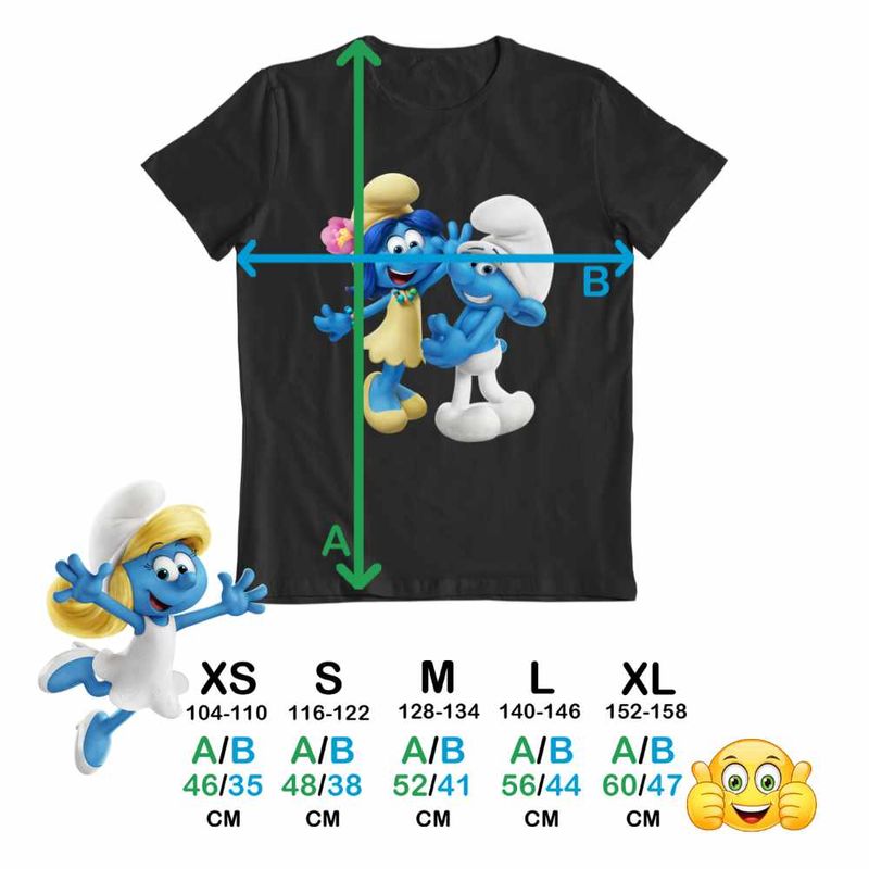 Fashion, accesorii si bijuterii - Copii - Imbracaminte copii - Tricouri copii - Tricou Copii Baieti Rusinosul Floricica Blossom Strumfii CoolTrend, negru, marime M Copii - Infinity.ro