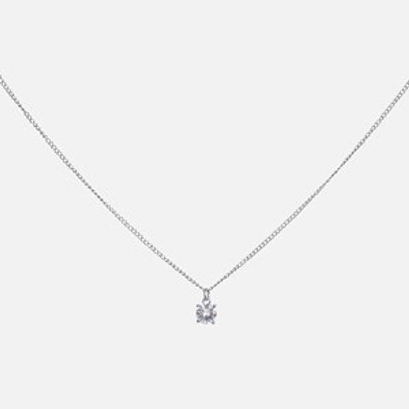 Fashion, accesorii si bijuterii - Femei - Bijuterii femei - Coliere femei - Colier dama cu lant argintiu si pandantiv cu piatra mare - Infinity.ro
