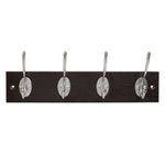 Casa si Gradina - Mobilier - Organizare si depozitare - Cuiere - Cuier de perete din lemn, 8 carlige, maro inchis, 34.5x1.2x7cm - Infinity.ro