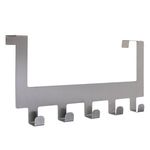 Casa si Gradina - Mobilier - Organizare si depozitare - Cuiere - Cuier din Otel Inoxidabil cu 5 Carlige pentru Usa, 30x7,5x14,5cm - Infinity.ro