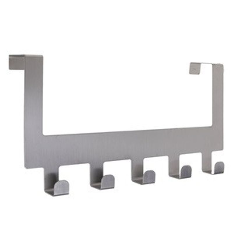 Casa si Gradina - Mobilier - Organizare si depozitare - Cuiere - Cuier din Otel Inoxidabil cu 5 Carlige pentru Usa, 30x7,5x14,5cm - Infinity.ro