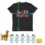 Fashion, accesorii si bijuterii - Copii - Imbracaminte copii - Tricouri copii - Tricou Copii Fete Scooby Doo Friends Logo Mistere Fantome, negru, marime XS Copii - Infinity.ro