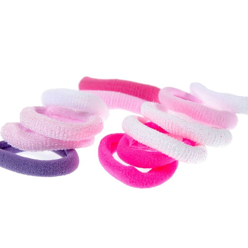 Fashion, accesorii si bijuterii - Copii - Accesorii copii - Accesorii pentru par copii - Elastice de par frotte mini pentru copii, set 12 bucati, multicolore - Infinity.ro