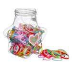 Fashion, accesorii si bijuterii - Copii - Accesorii copii - Accesorii pentru par copii - Elastice Par Colorate Subtile în Recipient Stea pentru Copii - Infinity.ro