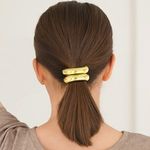 Fashion, accesorii si bijuterii - Femei - Accesorii femei - Accesorii pentru par femei - Elastic de par cu inel dublu auriu, 5 cm - Infinity.ro