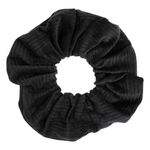 Fashion, accesorii si bijuterii - Femei - Accesorii femei - Accesorii pentru par femei - Elastic de par catifelat cu textura ribbed, Negru - Infinity.ro