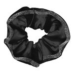 Fashion, accesorii si bijuterii - Femei - Accesorii femei - Accesorii pentru par femei - Elastic de par textil satinat, Negru, cu Strass - Infinity.ro