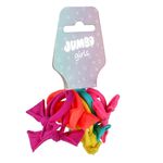 Fashion, accesorii si bijuterii - Femei - Accesorii femei - Accesorii pentru par femei - Elastice de par cu fundite, Set 10 buc, Multicolor Fluorescent - Infinity.ro