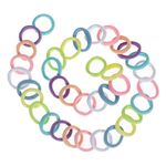 Fashion, accesorii si bijuterii - Femei - Accesorii femei - Accesorii pentru par femei - Elastice de par din frotte cu lurex, Set 36 buc, Multicolor - Infinity.ro