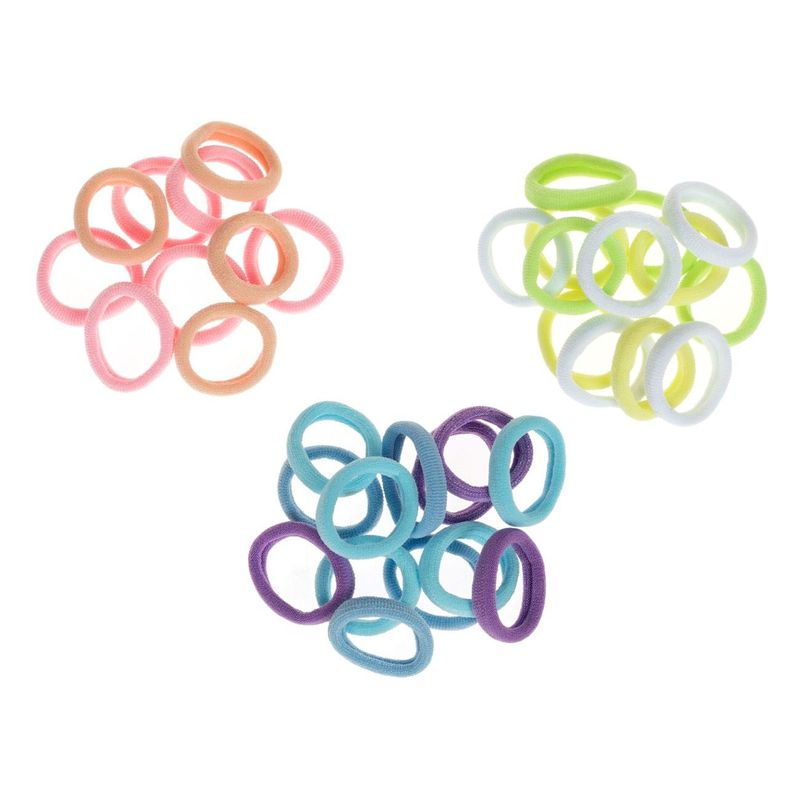 Fashion, accesorii si bijuterii - Femei - Accesorii femei - Accesorii pentru par femei - Elastice de par din frotte cu lurex, Set 36 buc, Multicolor - Infinity.ro