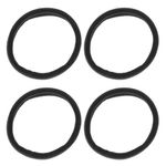 Fashion, accesorii si bijuterii - Femei - Accesorii femei - Accesorii pentru par femei - Elastice de par frotte, Set 4 bucati, XL, Negru - Infinity.ro