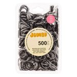 Fashion, accesorii si bijuterii - Femei - Accesorii femei - Accesorii pentru par femei - Elastice pentru par subtiri, Set 500 buc, Negru si Gri, 1.5 cm - Infinity.ro