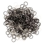 Fashion, accesorii si bijuterii - Femei - Accesorii femei - Accesorii pentru par femei - Elastice pentru par subtiri, Set 500 buc, Negru si Gri, 1.5 cm - Infinity.ro