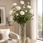 Casa si Gradina - Decoratiuni - Obiecte decorative - Plante artificiale - Floare Artificiala Bujor Alb 94cm - Infinity.ro