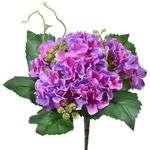 Casa si Gradina - Decoratiuni - Obiecte decorative - Plante artificiale - Floare artificiala hortensie, buchet, lila, 22 cm - Infinity.ro
