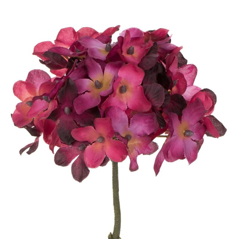 Casa si Gradina - Decoratiuni - Obiecte decorative - Plante artificiale - Floare artificiala Hortensie Rosie, 24 cm - Infinity.ro