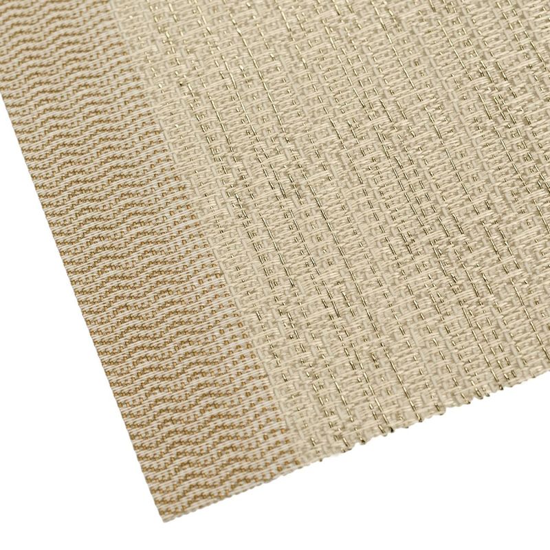 Casa si Gradina - Decoratiuni - Decoratiuni de sezon - Suport Farfurie Decorativ Craciun PVC Bej Auriu Lurex - Infinity.ro