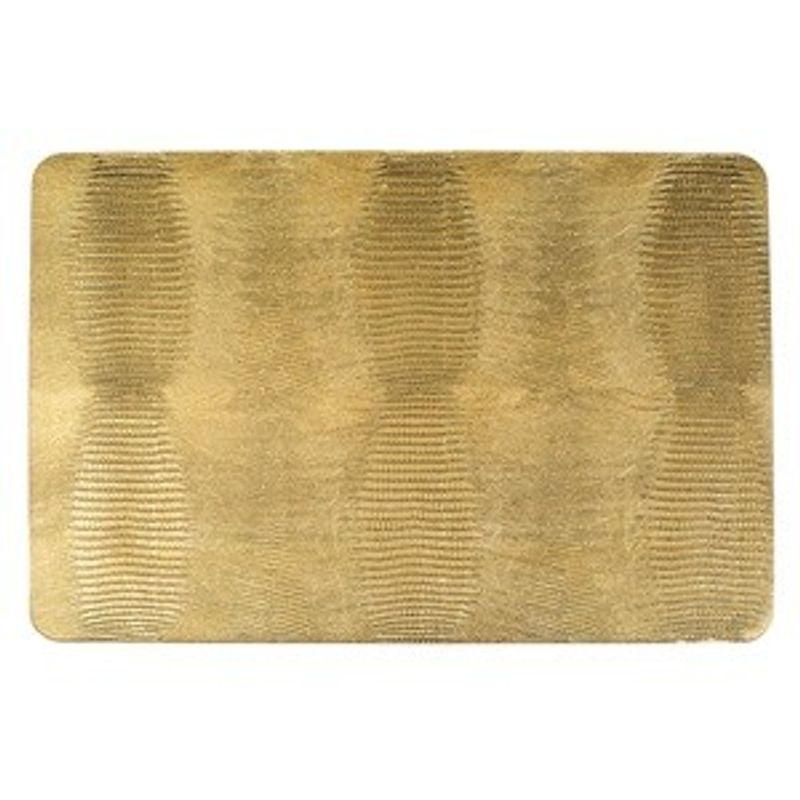 Casa si Gradina - Decoratiuni - Decoratiuni de sezon - Suport Farfurie Decorativ Aurie Model Croco pentru Masa de Craciun - Infinity.ro