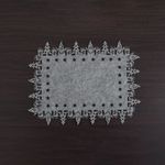Casa si Gradina - Decoratiuni - Decoratiuni de sezon - Suport farfurii decorativ de Craciun dreptunghiular gri - Infinity.ro