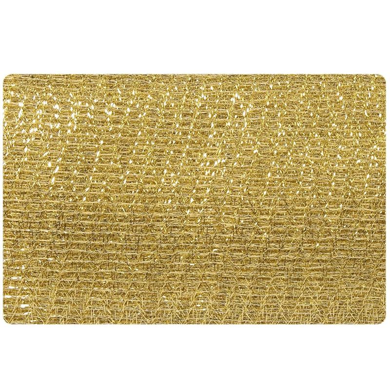 Casa si Gradina - Decoratiuni - Decoratiuni de sezon - Tesatura Decorativa Craciun Aurie Poliester 3m x 80cm - Infinity.ro