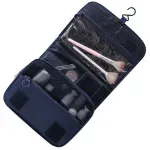 Ingrijire personala si Cosmetice - Machiaj - Portfarduri si genti cosmetice - Geanta cosmetice de calatorie ABYZ pliabila cu agatatoare impermeabila compartimente multiple Albastru 24x19cm - Infinity.ro