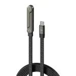 Laptop, Telefoane si Tablete - Telefoane mobile si accesorii - Accesorii Telefoane - Cabluri si adaptoare telefoane - Cablu Type-C la Type-C 240W 5A 1.5m Fast Charging Nylon Braided cu Suport Telefon Gaming ABYZ - Infinity.ro