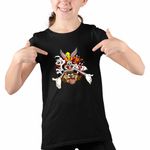 Fashion, accesorii si bijuterii - Copii - Imbracaminte copii - Tricouri copii - Tricou Copii Fete Daffy Duck Looney Tunes, negru, marime S Copii - Infinity.ro