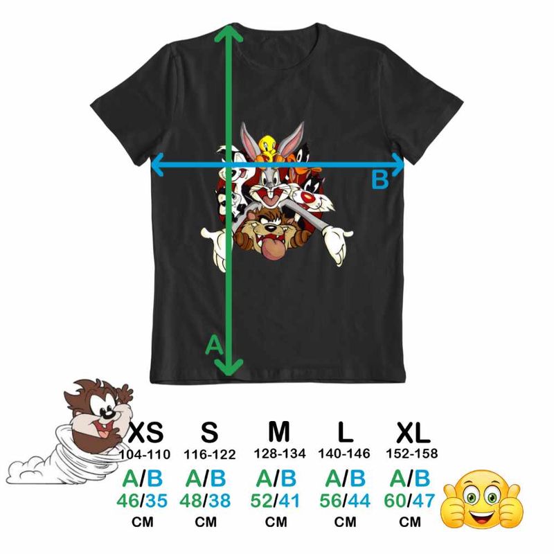 Fashion, accesorii si bijuterii - Copii - Imbracaminte copii - Tricouri copii - Tricou Copii Fete Daffy Duck Looney Tunes, negru, marime S Copii - Infinity.ro