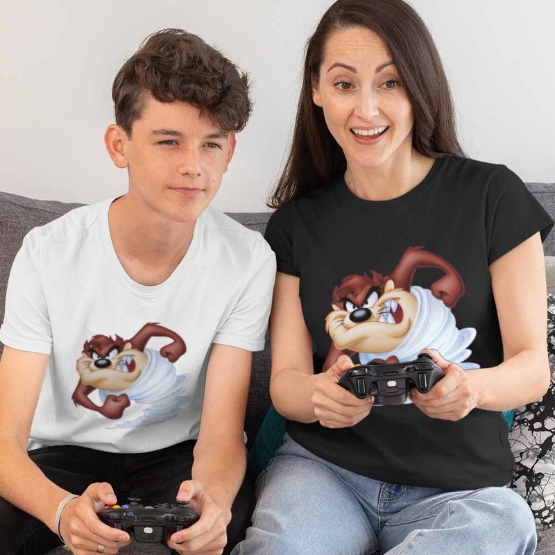 Fashion, accesorii si bijuterii - Copii - Imbracaminte copii - Tricouri copii - Tricou Copii Baieti Taz Tornada Diavol Tasmanian, negru, marime M Copii - Infinity.ro