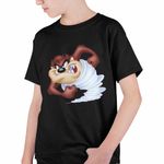 Fashion, accesorii si bijuterii - Copii - Imbracaminte copii - Tricouri copii - Tricou Copii Baieti Taz Tornada Diavol Tasmanian, negru, marime M Copii - Infinity.ro